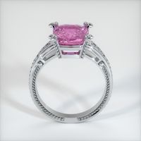3.00 Ct. Purplish Pink Sapphire Ring, 18K White Gold 3